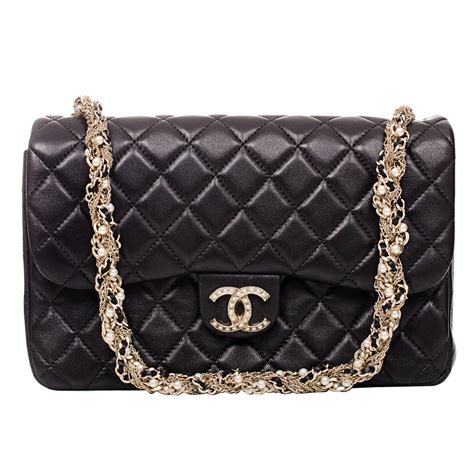 chanel 94305 black|chanel classic flap bag lambskin.